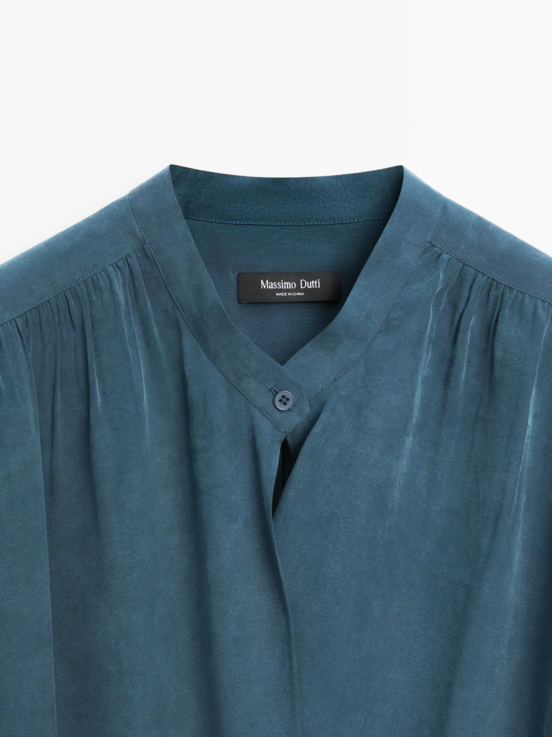 Blouse fluide cache-cœur